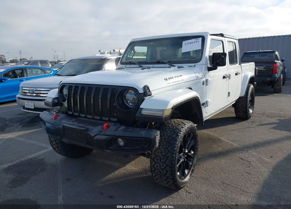 2022 JEEP GLADIATOR WILLYS 4X4 VIN: 1C6HJTAG8NL155888