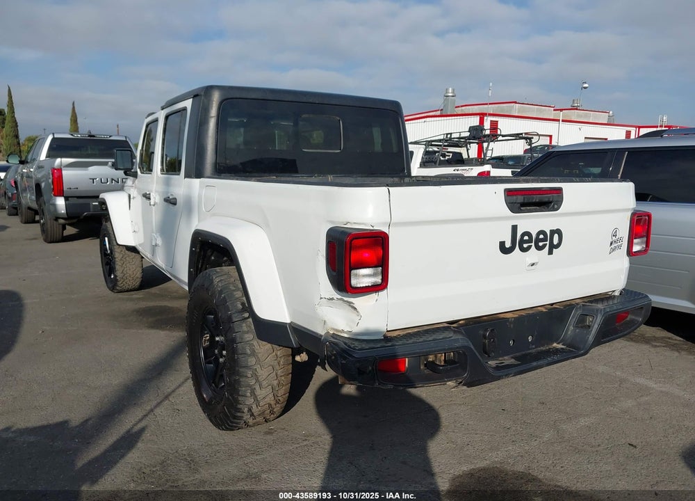 2022 JEEP GLADIATOR WILLYS 4X4 VIN: 1C6HJTAG8NL155888