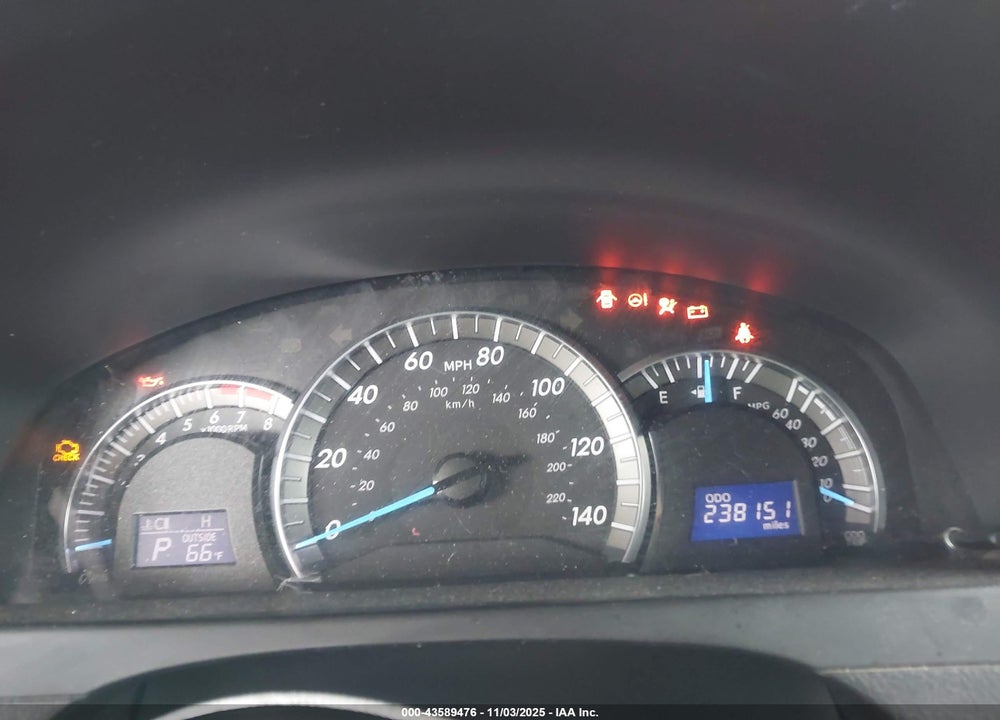 2013 TOYOTA CAMRY VIN: 4T1BF1FK0DU719183