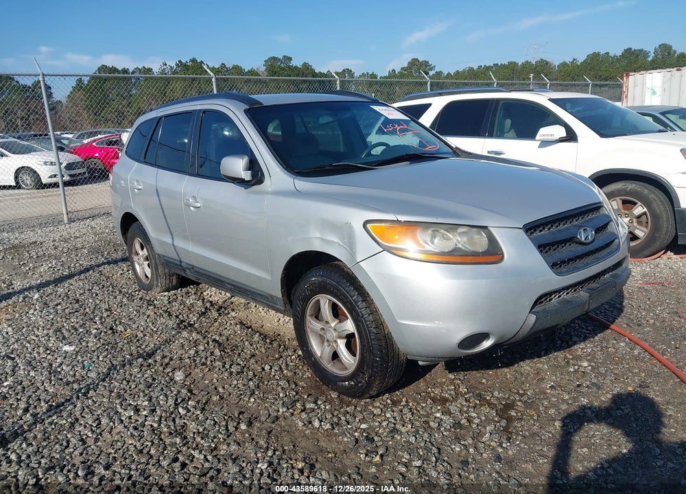 2008 HYUNDAI SANTA FE GLS VIN: 5NMSG13D18H167259