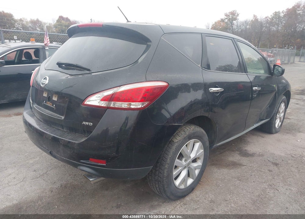 2013 NISSAN MURANO S VIN: JN8AZ1MW0DW311529