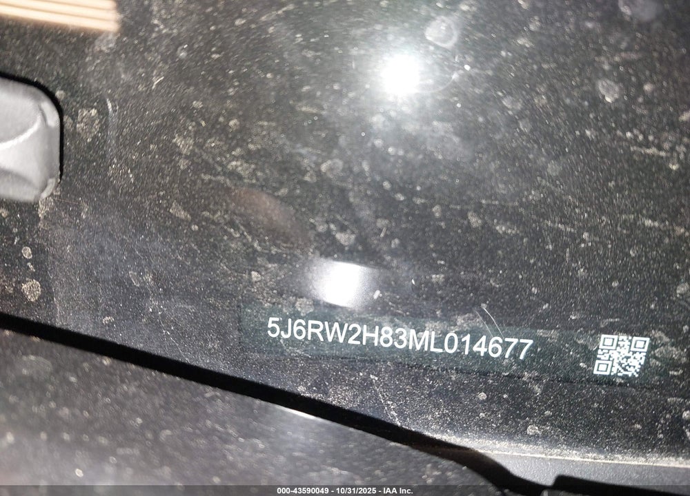 2021 HONDA CR-V VIN: 5J6RW2H83ML014677