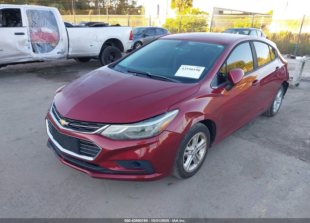 2017 CHEVROLET CRUZE LT AUTO VIN: 3G1BE6SM6HS528202