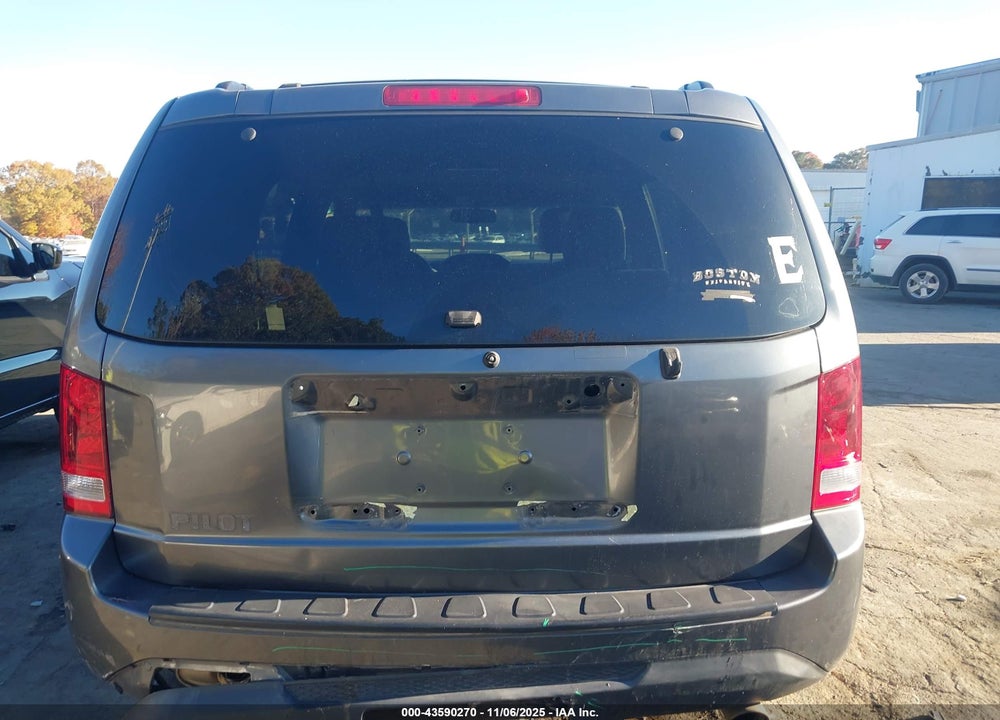 2013 HONDA PILOT EX-L VIN: 5FNYF3H50DB008254