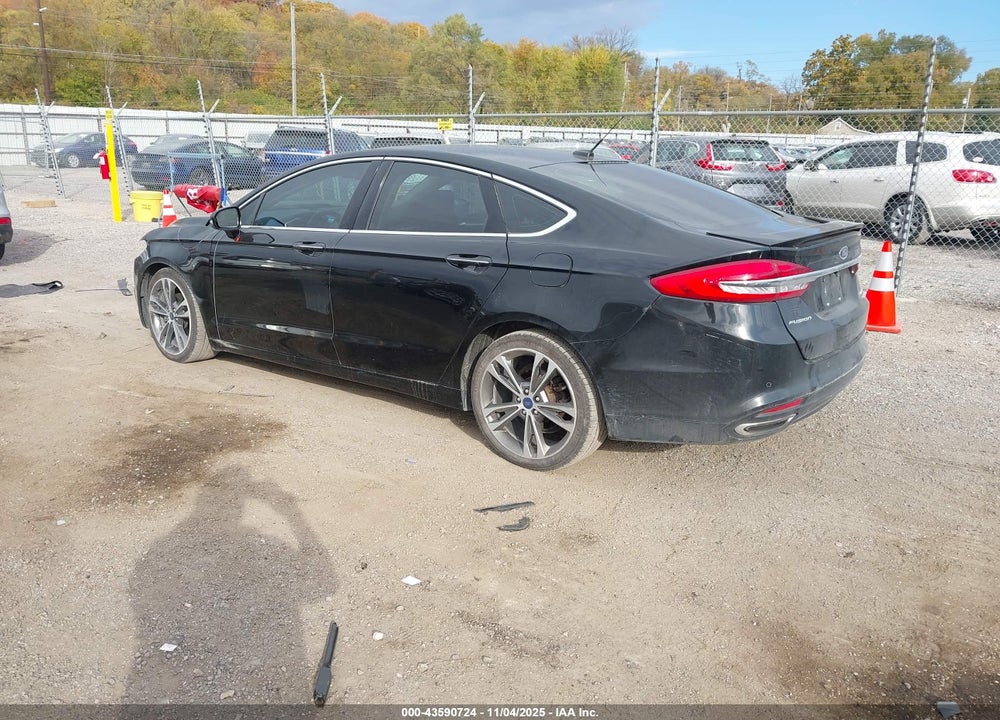 2017 FORD FUSION TITANIUM VIN: 3FA6P0K93HR163504