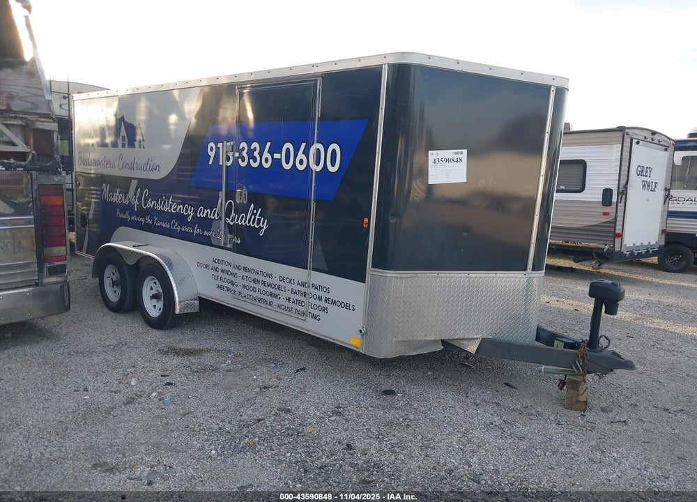 2015 R AND M TRAILERS 7X16 ENCLOSED CARGO VIN: 55ZR1EB29F1000882