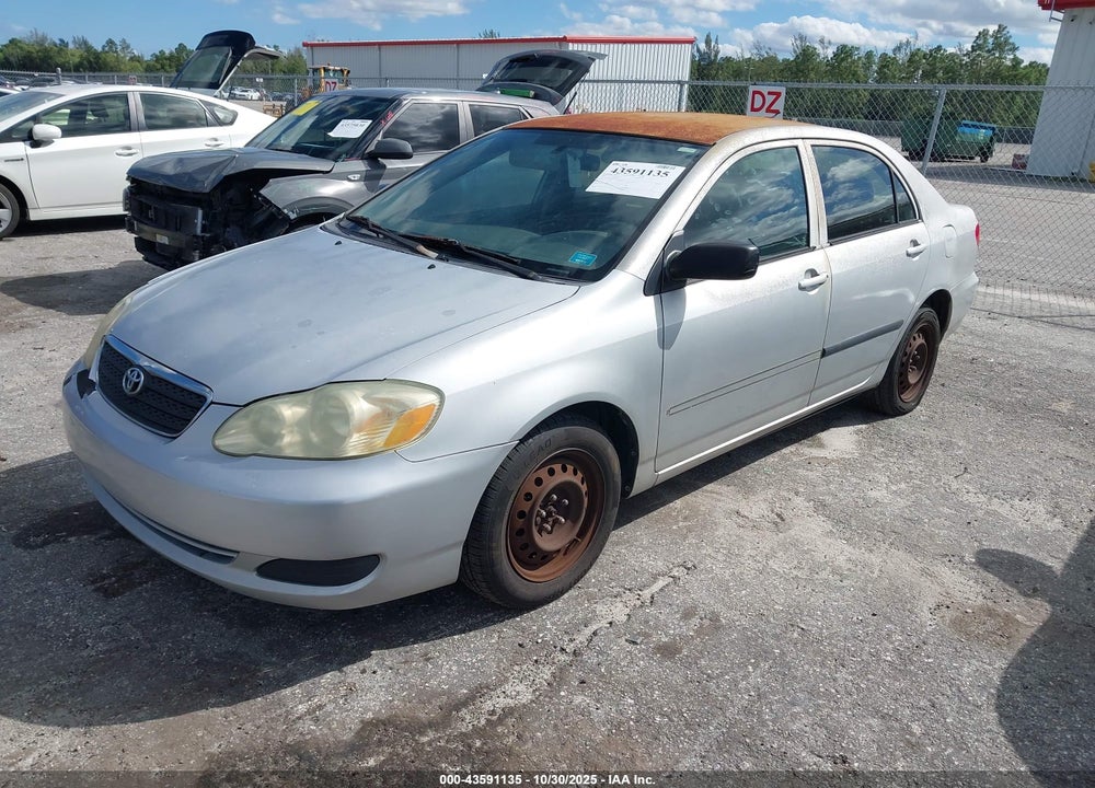 2007 TOYOTA COROLLA CE VIN: JTDBR32E570116281