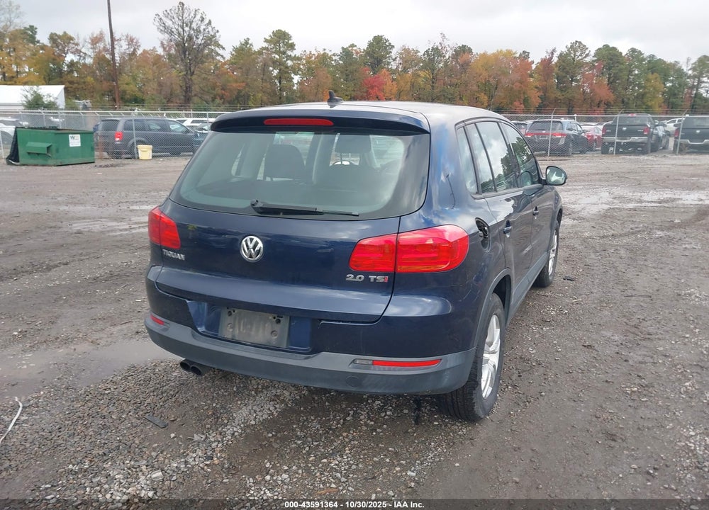 2014 VOLKSWAGEN TIGUAN S VIN: WVGAV3AX7EW626163