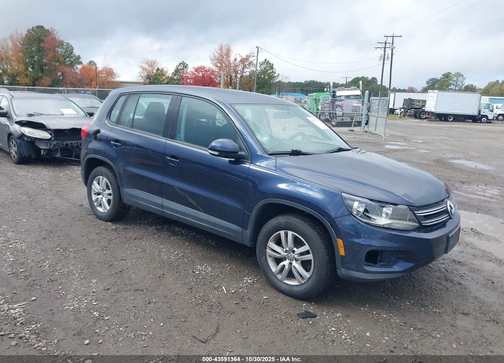 2014 VOLKSWAGEN TIGUAN S VIN: WVGAV3AX7EW626163