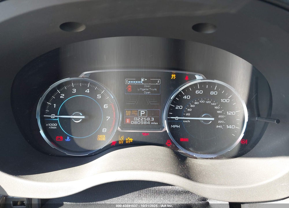 2017 SUBARU FORESTER 2.5I TOURING VIN: JF2SJAWC0HH524910