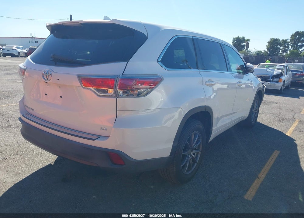 2016 TOYOTA HIGHLANDER LE PLUS V6 VIN: 5TDZKRFH6GS167389