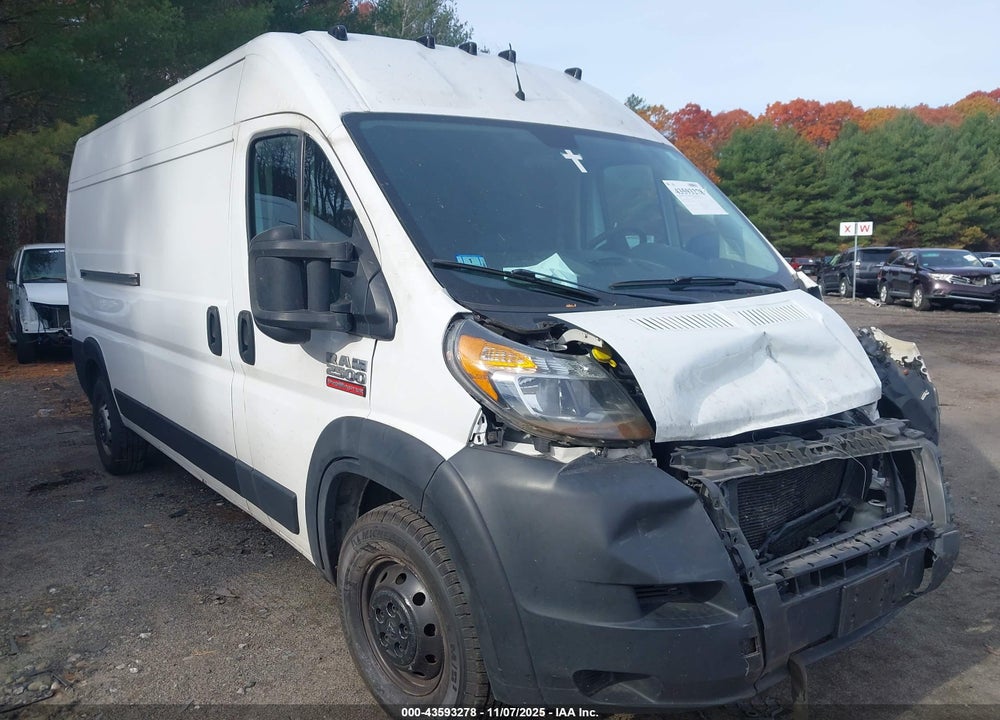 2021 RAM PROMASTER 2500 HIGH ROOF 159 WB VIN: 3C6LRVDGXME590798
