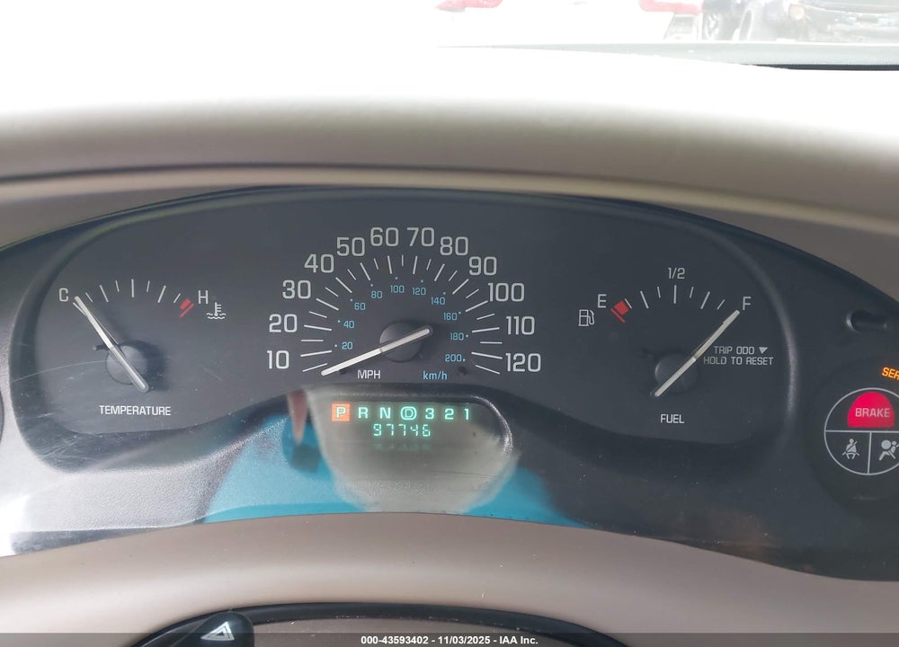 2003 BUICK CENTURY CUSTOM VIN: 2G4WS52J431171040