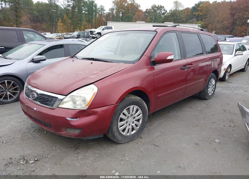 2011 KIA SEDONA LX VIN: KNDMG4C76B6379972