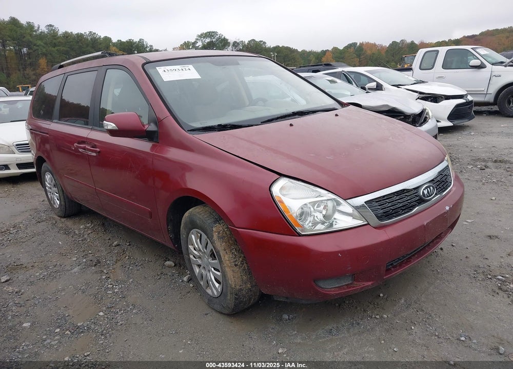 2011 KIA SEDONA LX VIN: KNDMG4C76B6379972
