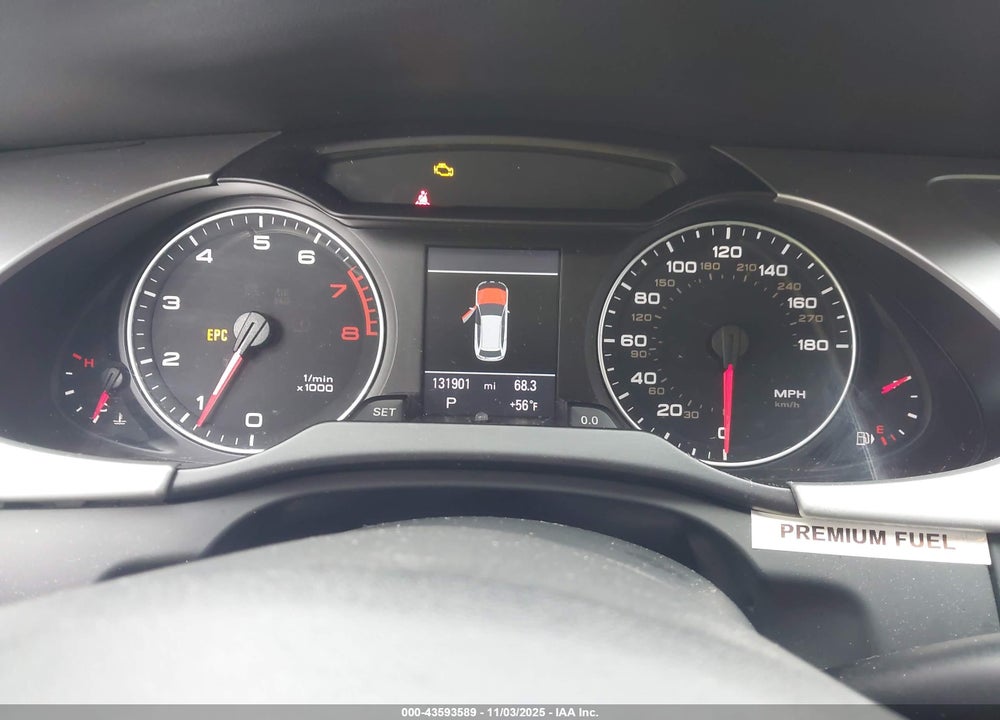 2012 AUDI A4 2.0T PREMIUM VIN: WAUWFAFLXCA111909