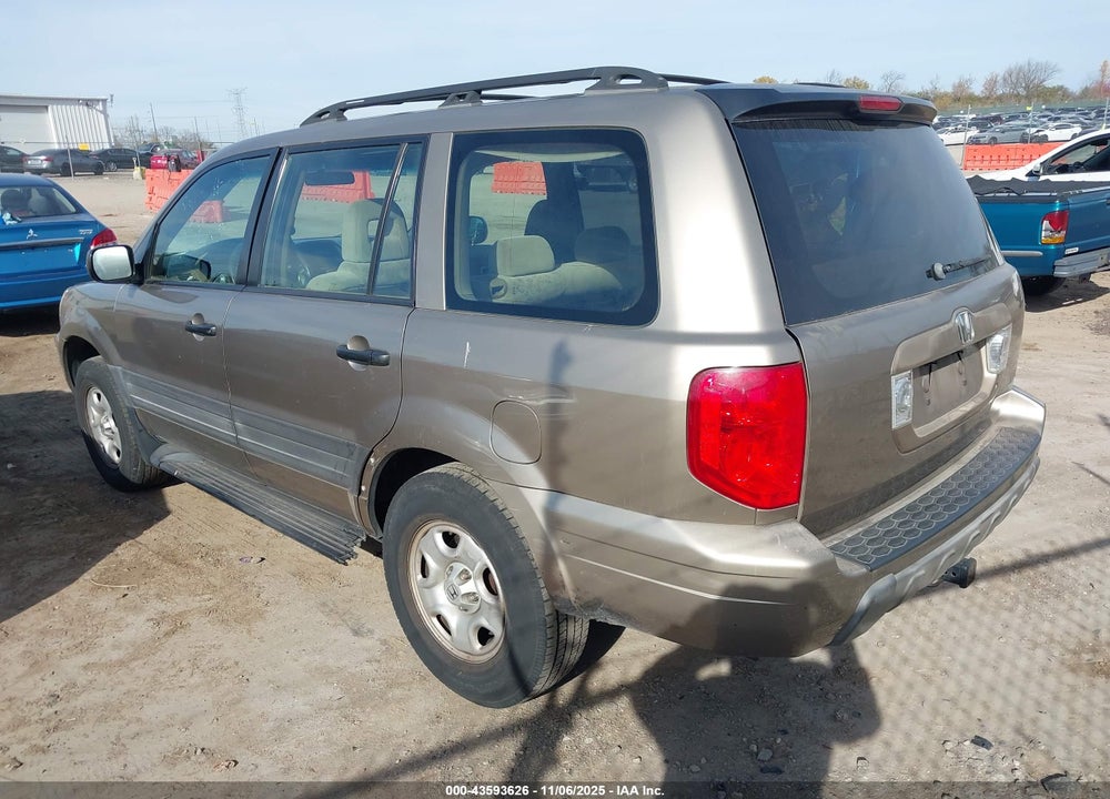 2003 HONDA PILOT LX VIN: 2HKYF18123H544074