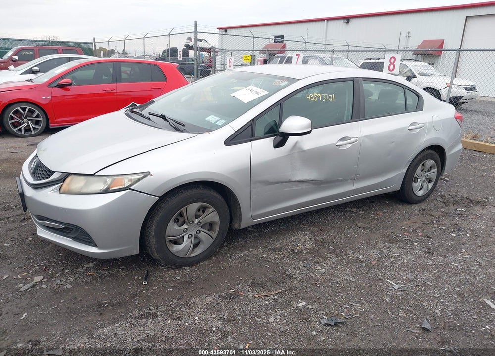 2013 HONDA CIVIC LX VIN: 19XFB2F5XDE217412