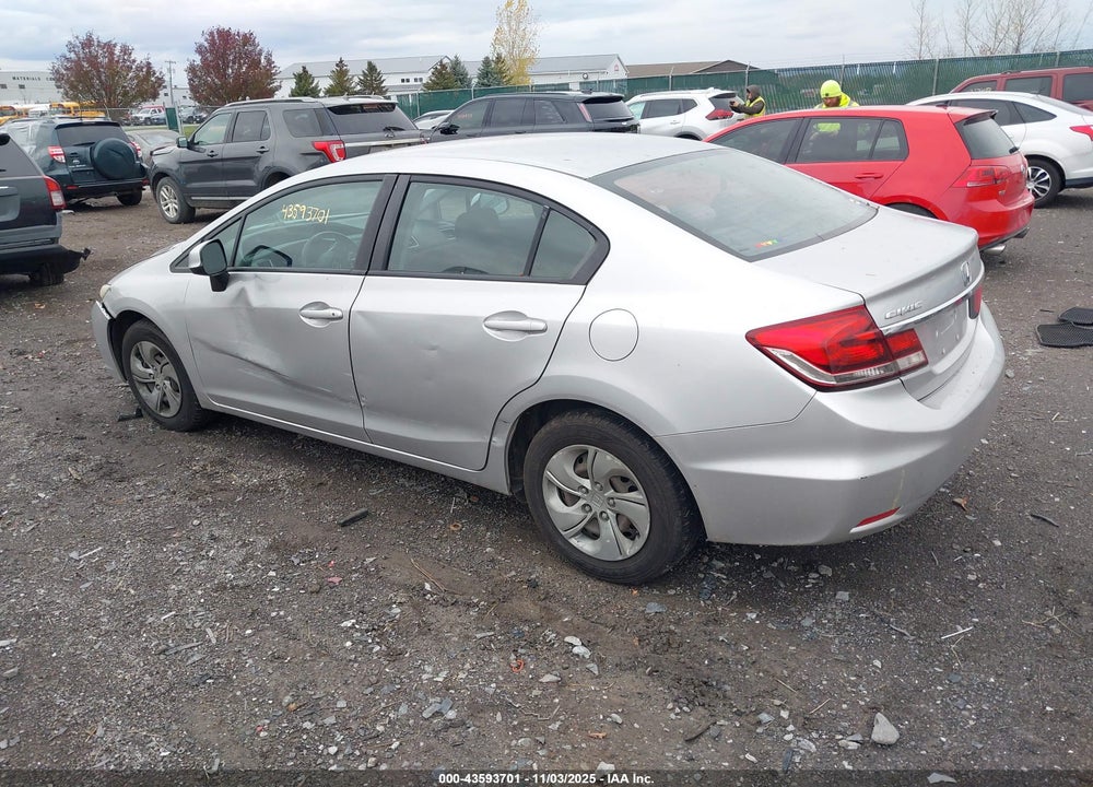 2013 HONDA CIVIC LX VIN: 19XFB2F5XDE217412