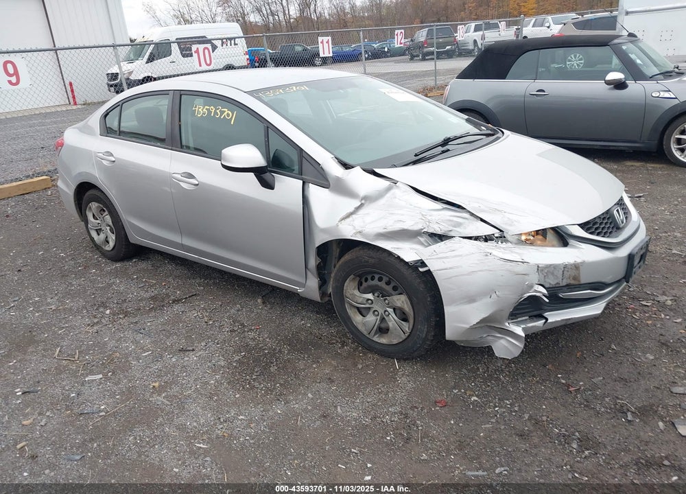 2013 HONDA CIVIC LX VIN: 19XFB2F5XDE217412