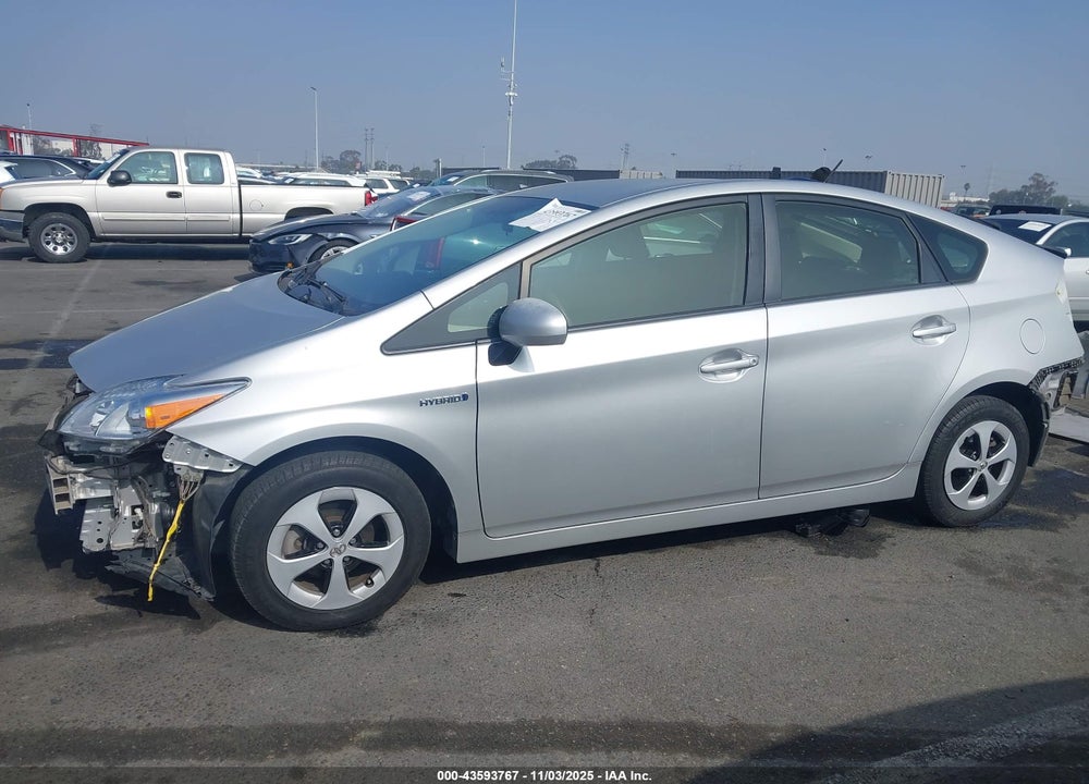 2013 TOYOTA PRIUS THREE VIN: JTDKN3DU6D0349047