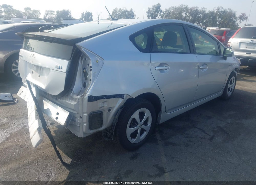 2013 TOYOTA PRIUS THREE VIN: JTDKN3DU6D0349047