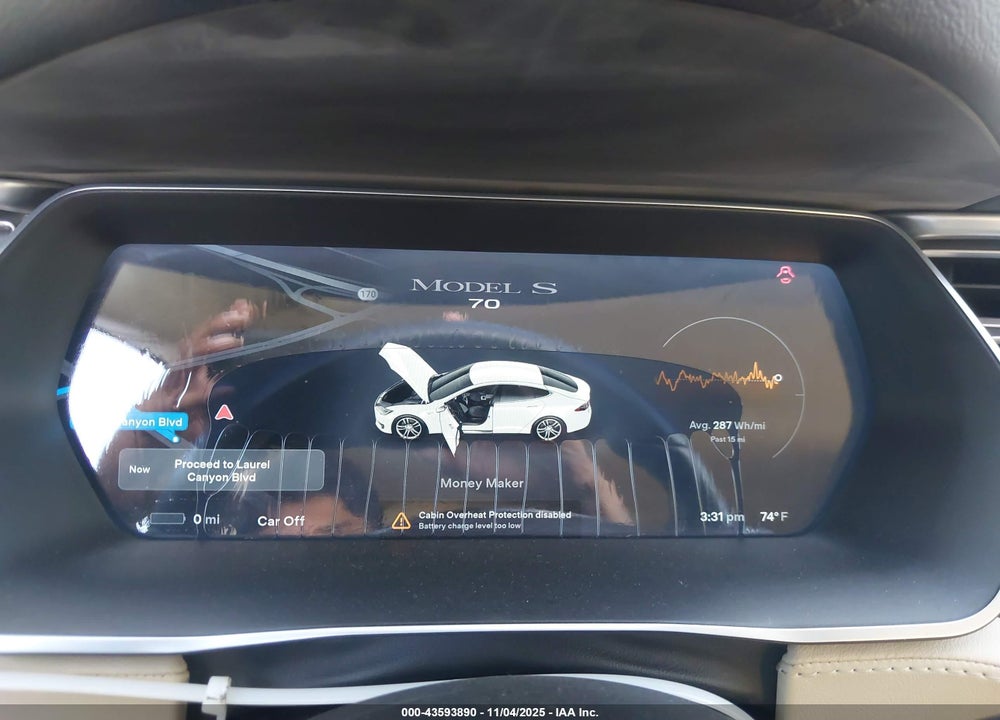 2015 TESLA MODEL S VIN: 5YJSA1E15FF103566