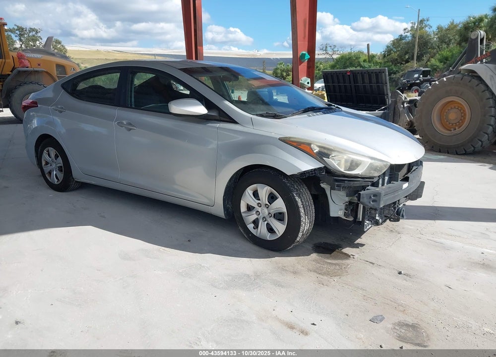 2016 HYUNDAI ELANTRA SE VIN: 5NPDH4AE6GH729886