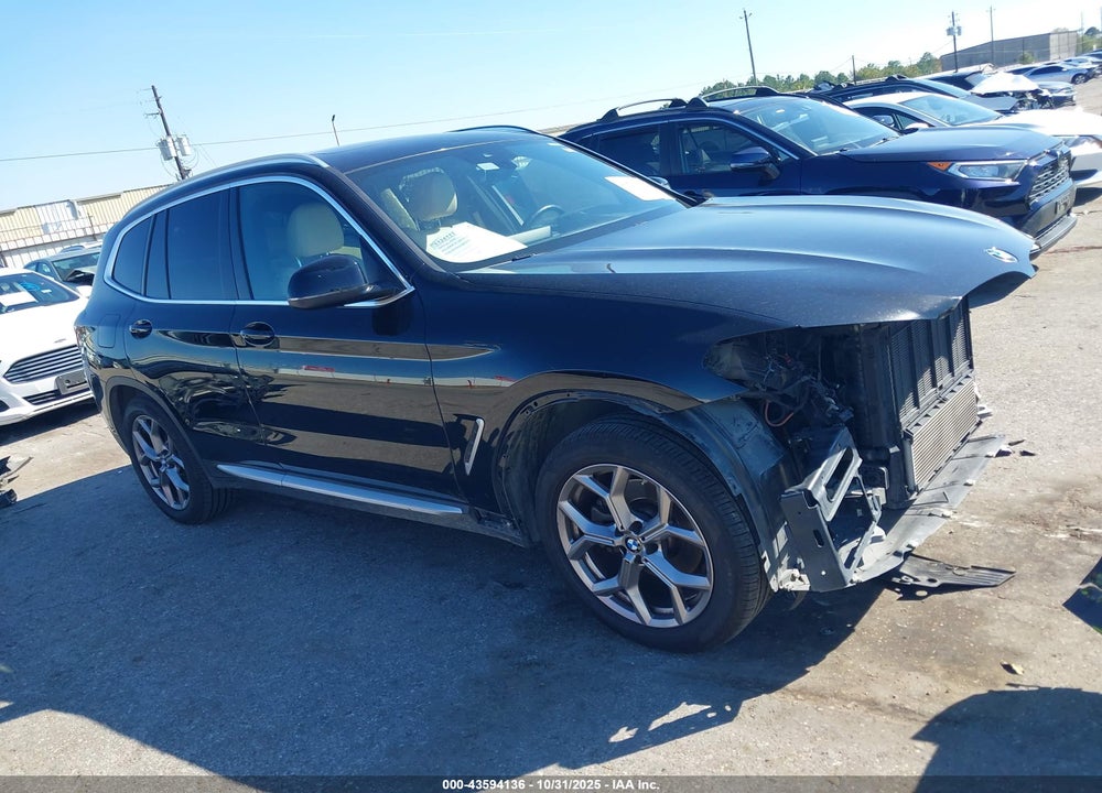 2022 BMW X3 XDRIVE30I VIN: 5UX53DP08N9K97238