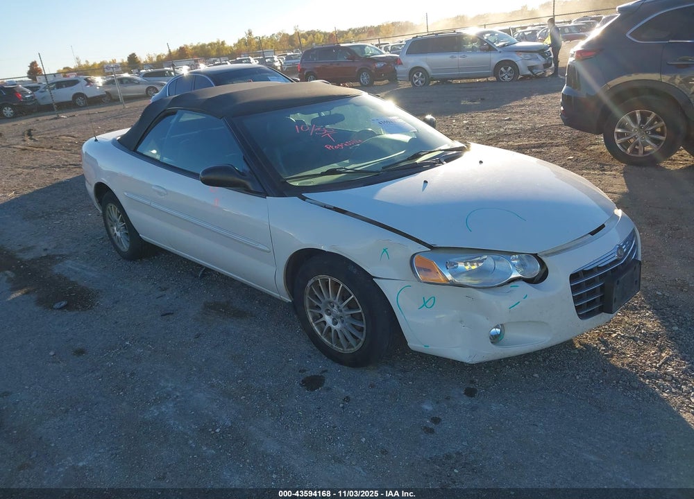 2004 CHRYSLER SEBRING LXI VIN: 1C3EL55R84N329687