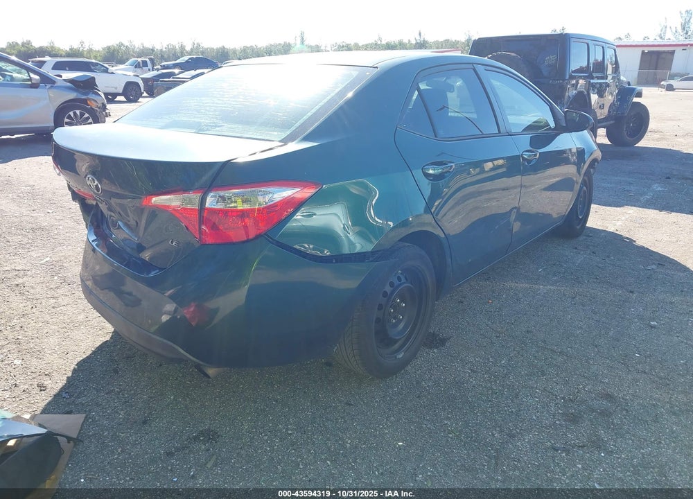 2016 TOYOTA COROLLA LE VIN: 2T1BURHE2GC601184