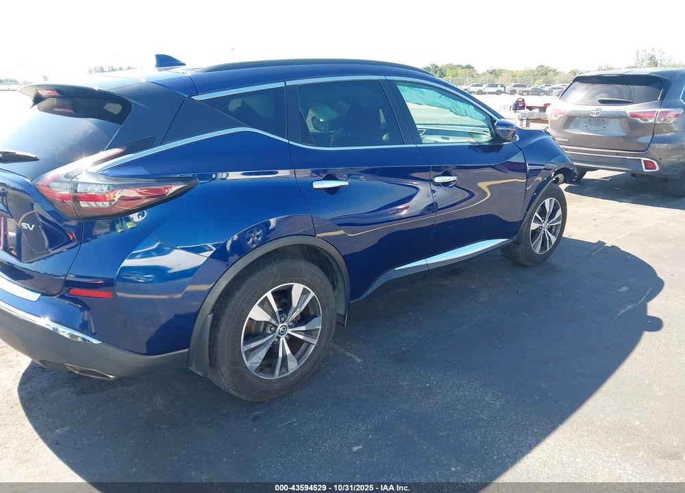 2019 NISSAN MURANO SV VIN: 5N1AZ2MJ4KN166838