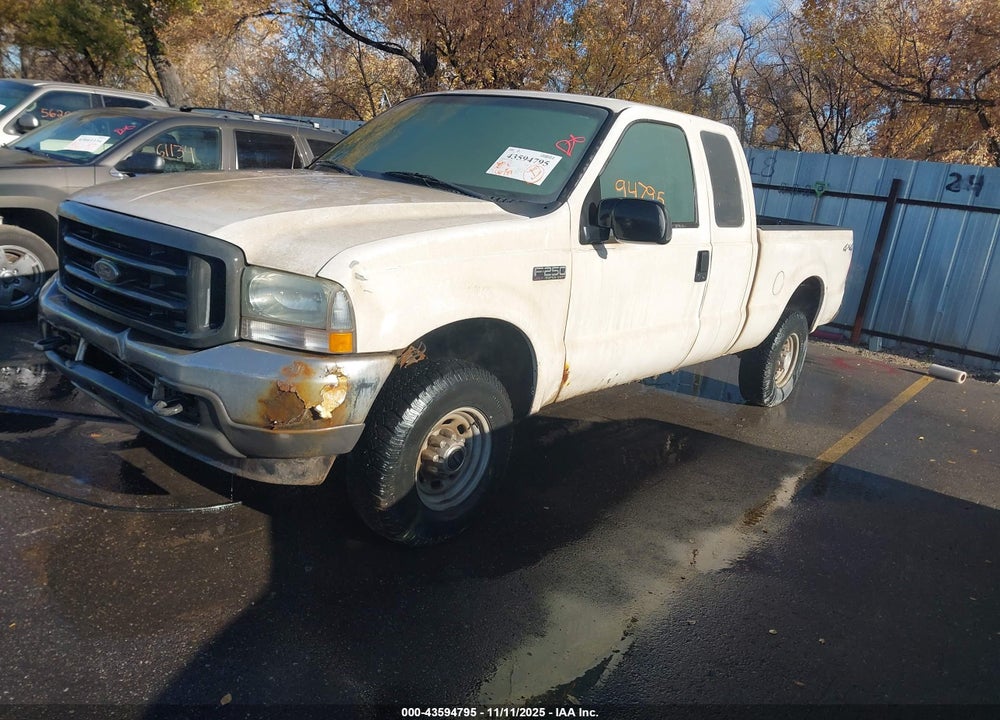 2004 FORD F-250 LARIAT/XL/XLT VIN: 3FTNX21L04MA09712