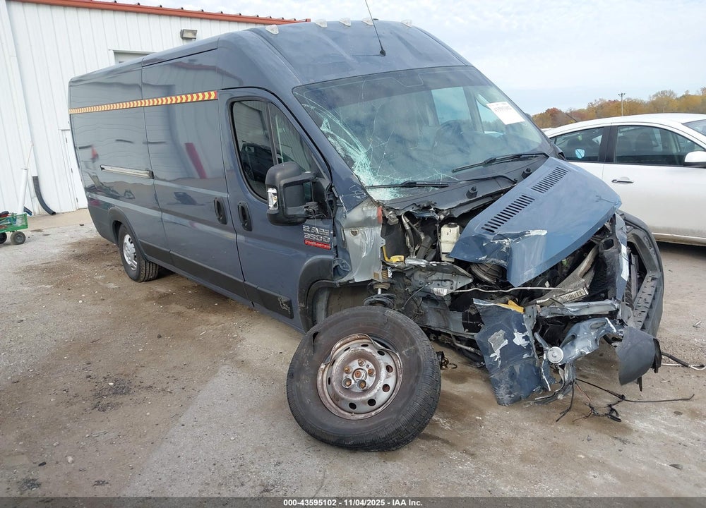 2019 RAM PROMASTER 3500 CARGO VAN HIGH ROOF 159 WB EXT VIN: 3C6URVJG3KE560032