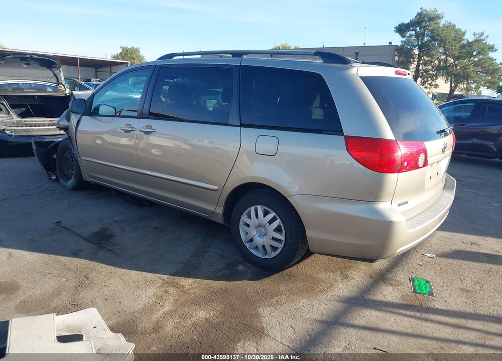 2007 TOYOTA SIENNA LE VIN: 5TDZK23C17S052327