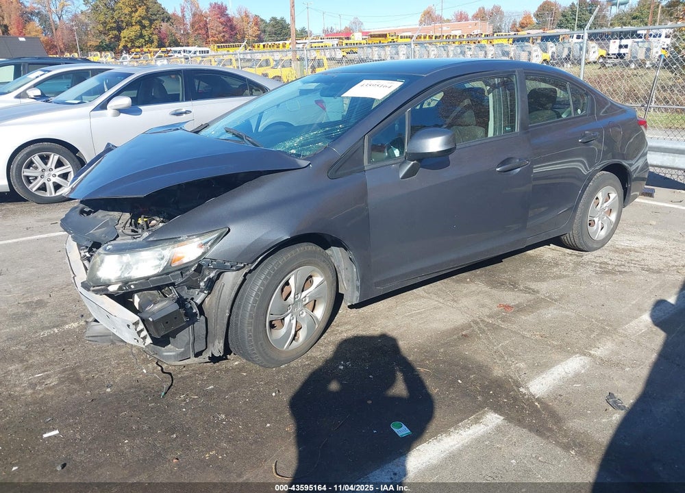 2013 HONDA CIVIC LX VIN: 2HGFB2F52DH546000