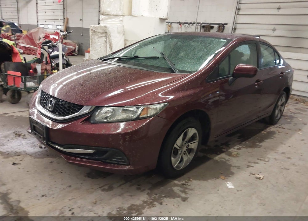 2014 HONDA CIVIC LX VIN: 2HGFB2F50EH524689