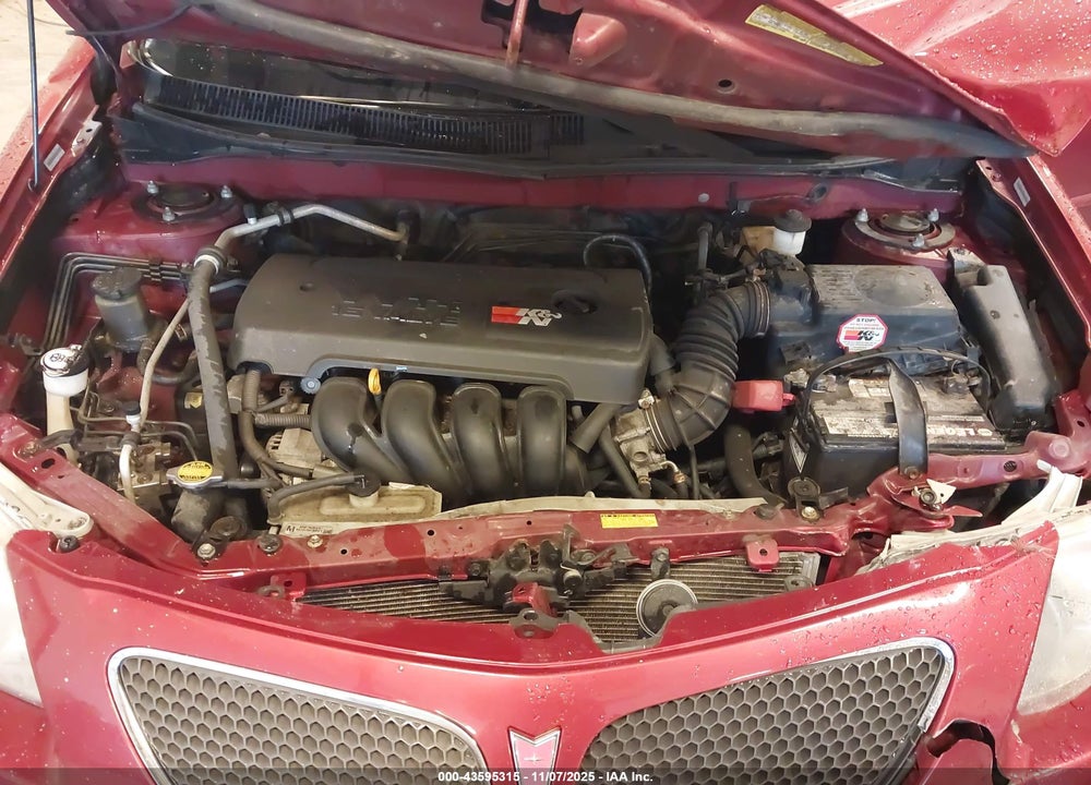 2008 PONTIAC VIBE VIN: 5Y2SL658X8Z402231