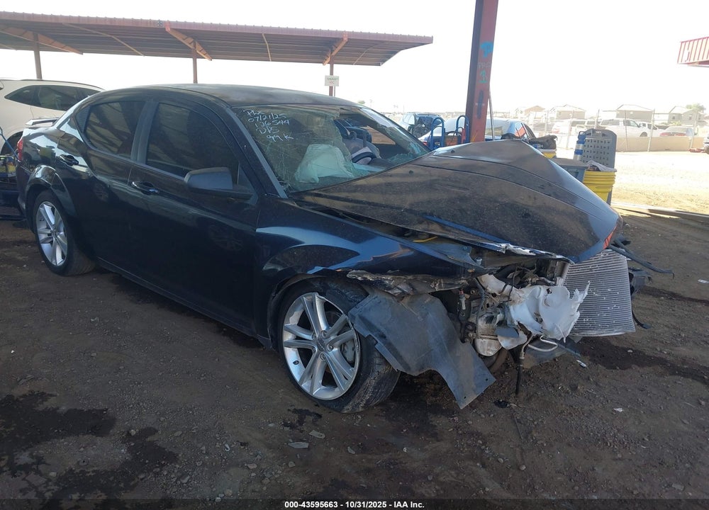 2012 DODGE AVENGER SE VIN: 1C3CDZAG2CN287273