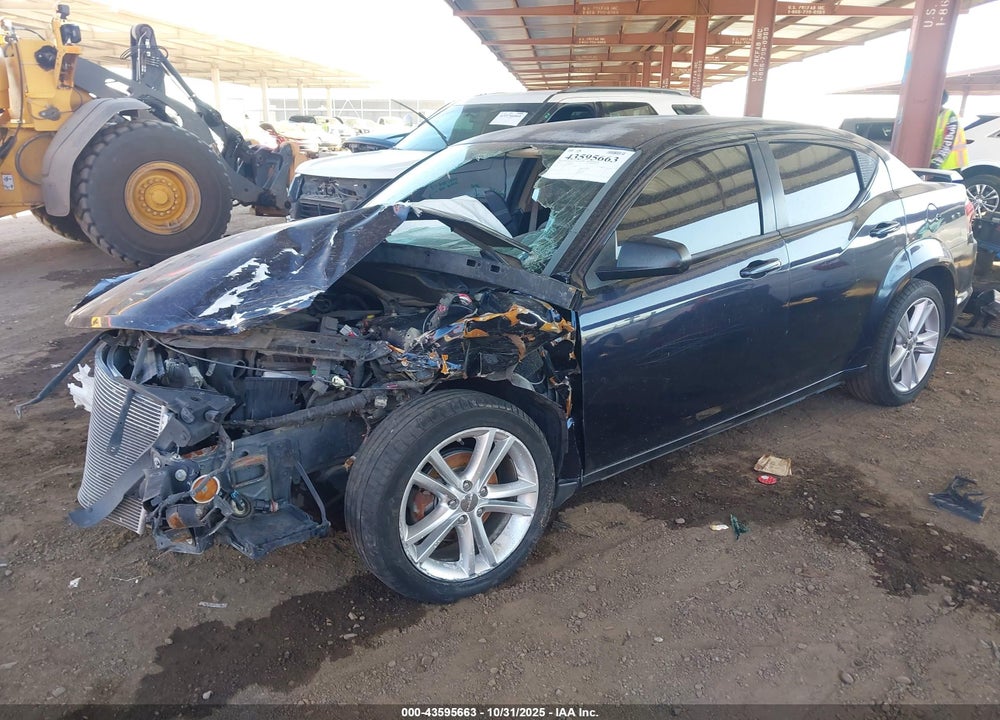 2012 DODGE AVENGER SE VIN: 1C3CDZAG2CN287273
