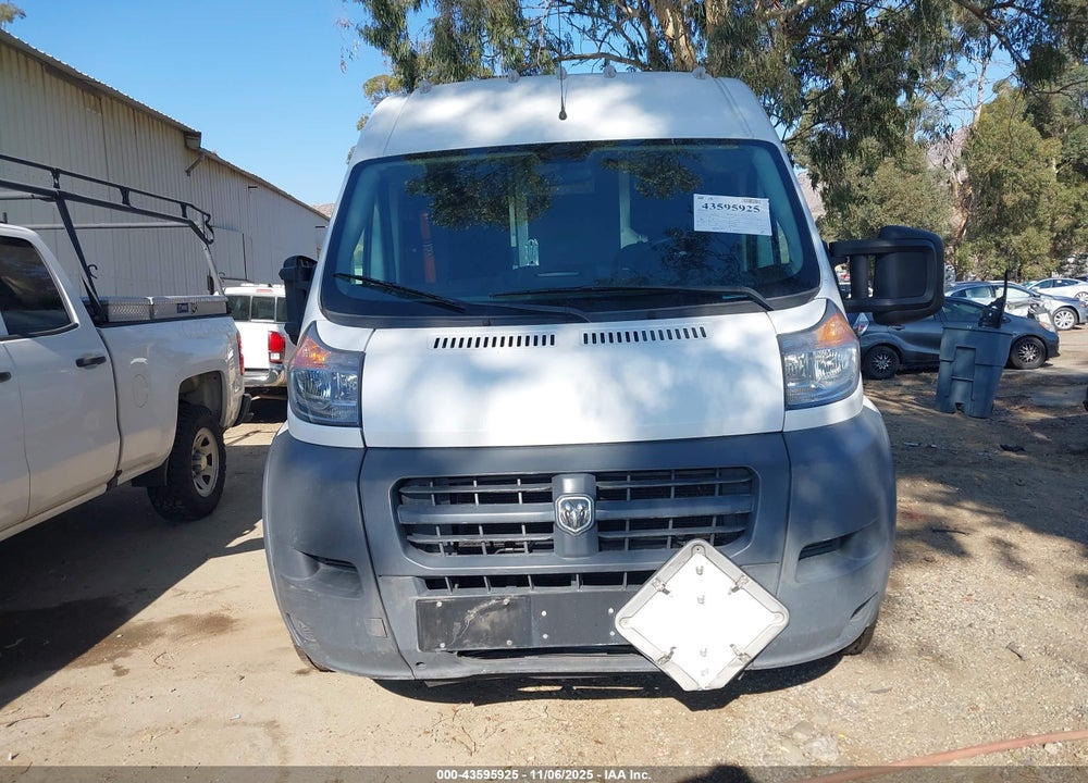 2016 HIGH RAM PROMASTER 2500  ROOF VIN: 3C6TRVDGXGE127984