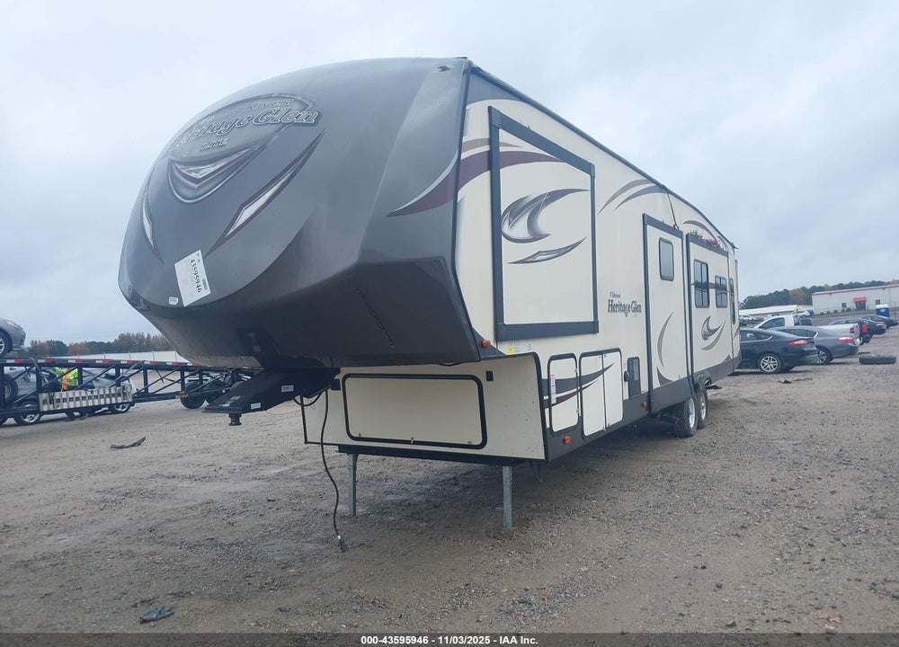 2017 FOREST RIVER WILDWOOD 5TH WHL TRAVEL TRAILER 37' VIN: 4X4FWBN26HU012103