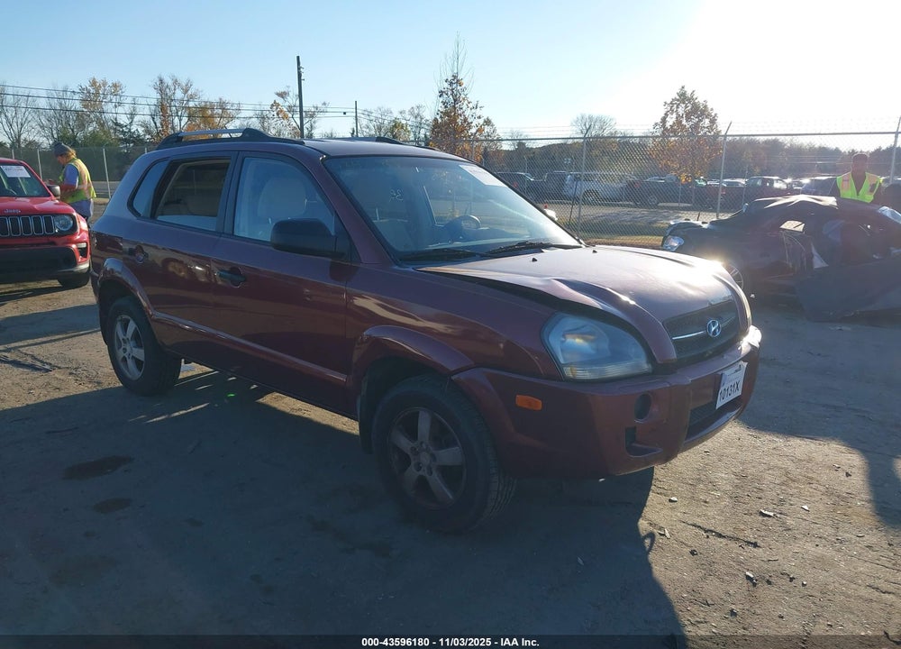 2007 HYUNDAI TUCSON GLS VIN: KM8JM12B17U522650