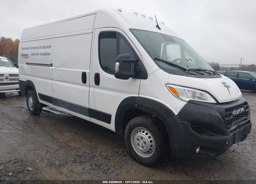 2024 RAM PROMASTER 2500 TRADESMAN HIGH ROOF 159 WB W/PASS SEAT VIN: 3C6LRVDG0RE129813