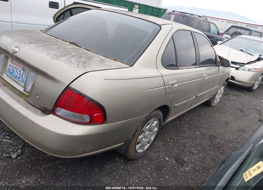 2000 NISSAN SENTRA GXE/XE VIN: 3N1CB51D8YL321629