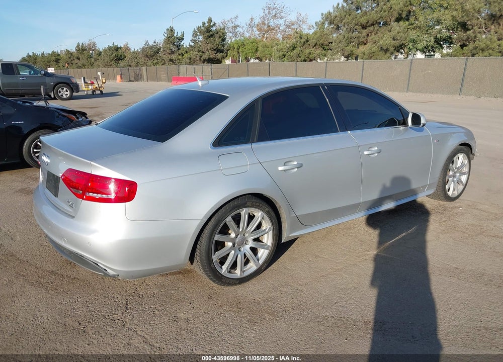 2012 AUDI A4 2.0T PREMIUM VIN: WAUFFAFL5CN012696