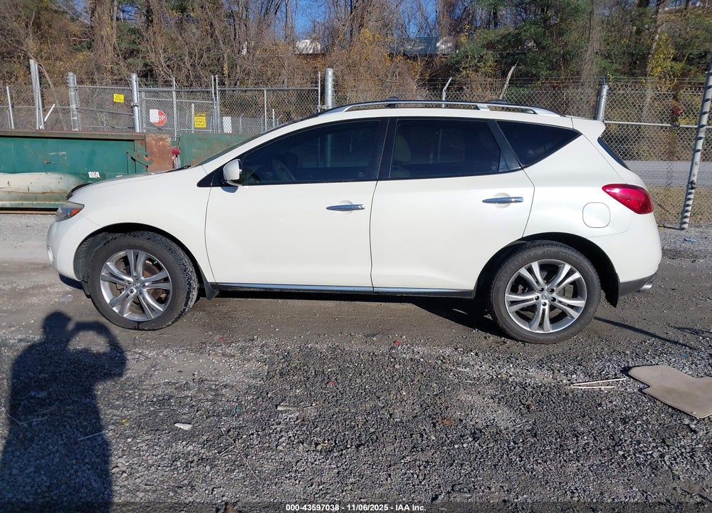 2009 NISSAN MURANO VIN: JN8AZ18W79W129327