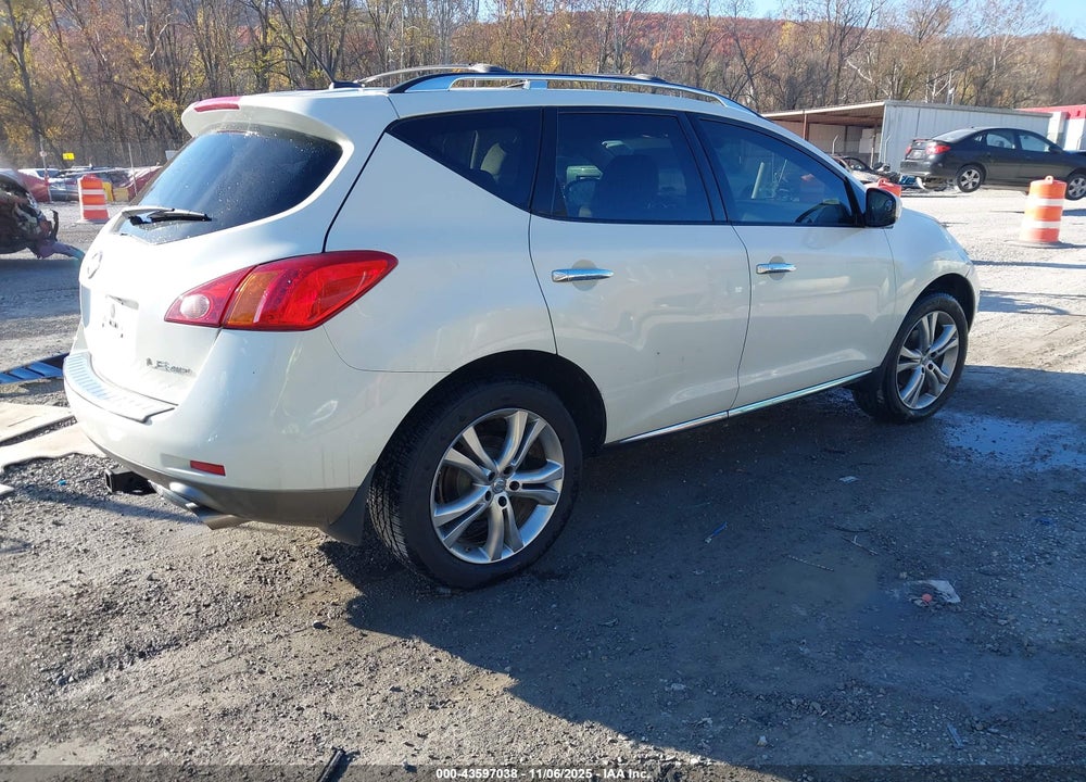 2009 NISSAN MURANO VIN: JN8AZ18W79W129327