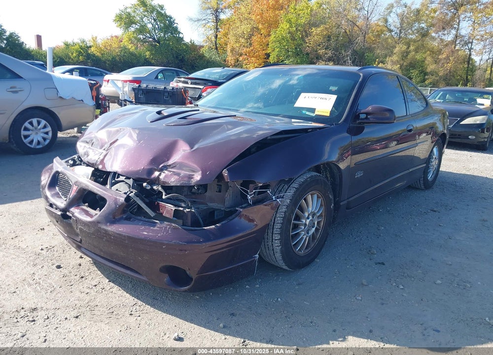 2002 PONTIAC GRAND PRIX GT VIN: 1G2WP12K72F223697