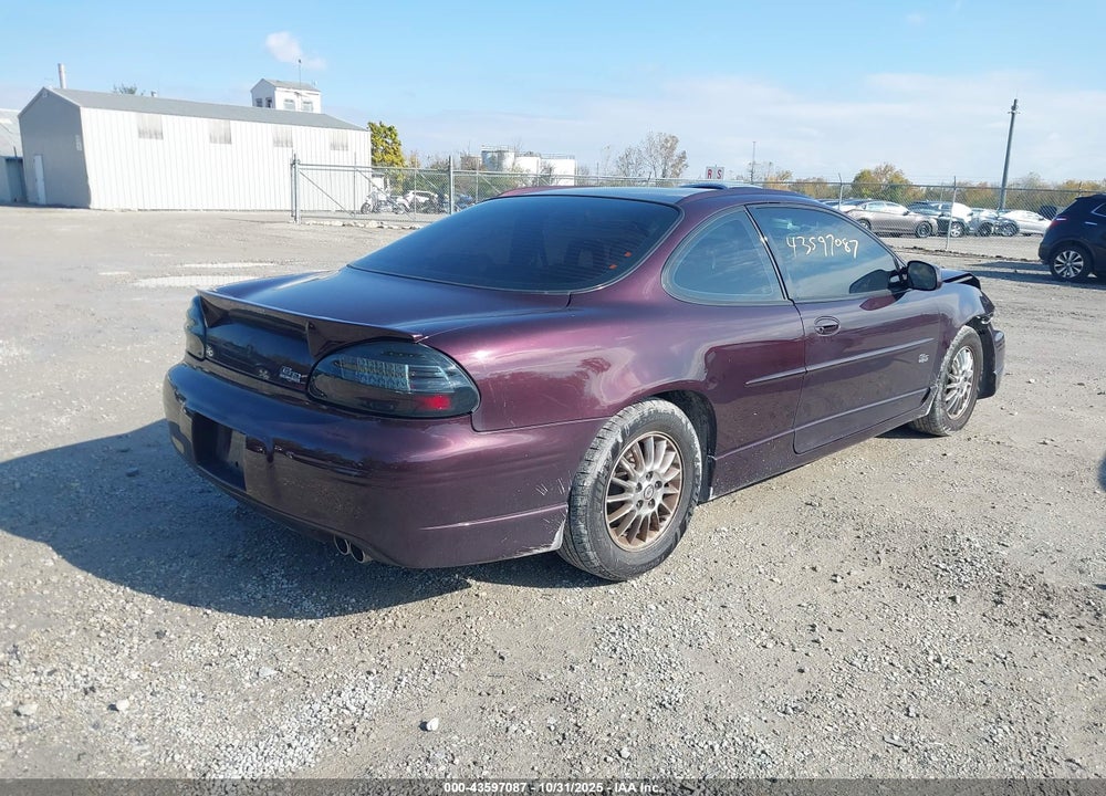 2002 PONTIAC GRAND PRIX GT VIN: 1G2WP12K72F223697